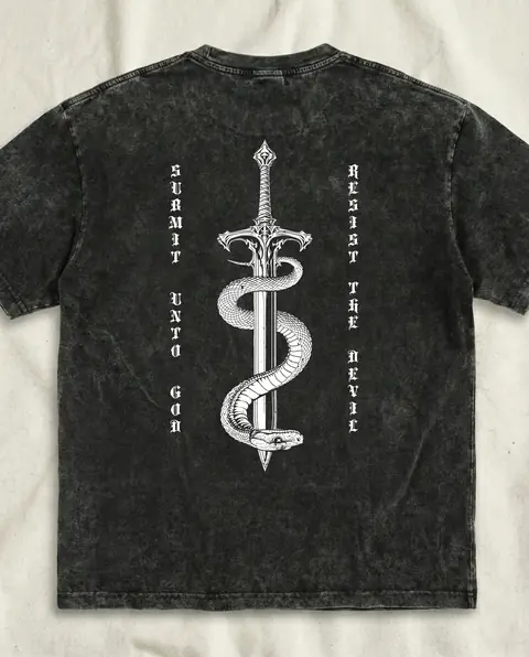 Slain Serpent Tee Back Print