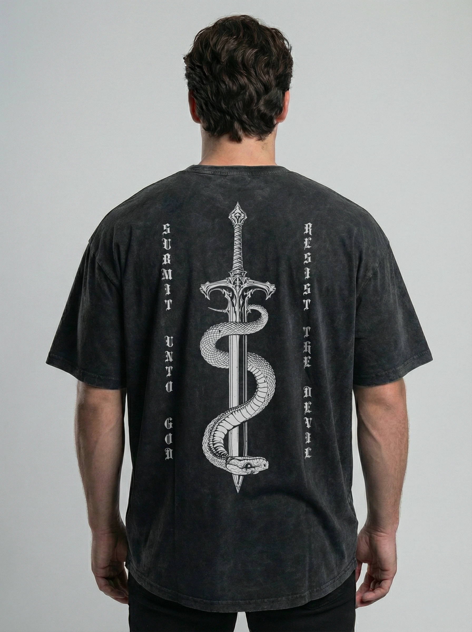 Slain Serpent Graphic Tee - Revelation 20 Victory